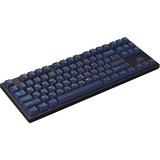HelloGanss HS87T GC17 RGB mechanisch toetsenbord Zwart, US lay-out (QWERTY), Cherry MX Silent Red, 80% (TKL)	, RGB leds, PBT Doubleshot keycaps, hot swap, 2,4 GHz | Bluetooth | USB-C