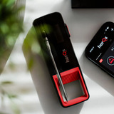 HerQs Double Max vleesthermometer Zwart/rood, herQs009 | 2 draadloze probes | temperatuurbereik tot 500 °C