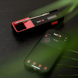 HerQs Double Max vleesthermometer Zwart/rood, herQs009 | 2 draadloze probes | temperatuurbereik tot 500 °C