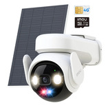 Imou AOV PT 4G Kit met Solar Panel, 2 pack beveiligingscamera Wit, 4G + Wi-Fi Dual, 5MP, AI Powered Human Detection