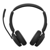 Jabra Evolve3 45 MS on-ear headset Zwart, USB-A with Dongle, Bluetooth 5.3