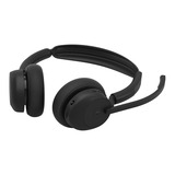 Jabra Evolve3 45 MS on-ear headset Zwart, USB-A with Dongle, Bluetooth 5.3