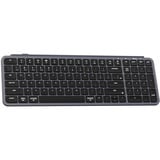 Keychron B2 Pro-K1 toetsenbord Grijs, US lay-out (QWERTY), Scissor switches, 96%, ABS keycaps, 2.4 GHz | Bluetooth | USB