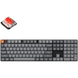 Keychron K5 Max-H1, toetsenbord Zwart, US lay-out, Gateron Low Profile 2.0 Mechanical Red, RGB leds, Double-shot PBT, hot swap, 2.4GHz | Bluetooth 5.1 | USB-C