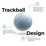Keychron Nape Pro Wireless Trackball Mouse Wit, 0 - 4000 Dpi, 2,4 GHz / Bluetooth / USB
