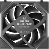 Lian Li UNI FAN TL LCD FLEX Reverse 120 Wireless RGB case fans Zwart, 3 stuks, 124 x 120 x 28 mm, PWM, 3 stuks