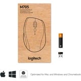 Logitech Wireless Mouse M705 Zilver/zwart, 1000 dpi, Retail
