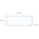 Mill Steel WiFi paneelverwarming PA2000WIFI4, 2000 Watt convector Wit, wifi 2,4 GHz (wifi 6), Bluetooth 5.2, Zigbee 3.0 + App