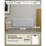 Mill Steel WiFi paneelverwarming PA2000WIFI4, 2000 Watt convector Wit, wifi 2,4 GHz (wifi 6), Bluetooth 5.2, Zigbee 3.0 + App