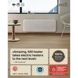 Mill Steel WiFi paneelverwarming PA2000WIFI4, 2000 Watt convector Wit, wifi 2,4 GHz (wifi 6), Bluetooth 5.2, Zigbee 3.0 + App