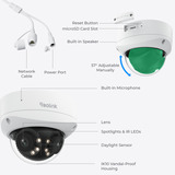 Reolink P737-A beveiligingscamera Wit, 4K UHD, 8MP, PoE