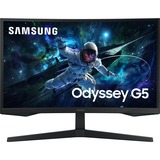 SAMSUNG Odyssey G5 G55C 27" curved gaming monitor Zwart, HDMI, DisplayPort, 165 Hz