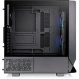 Thermaltake  midi tower behuizing Zwart | 2x USB-A | 1x USB-C | RGB | Window