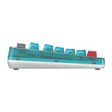 8BitDo Retro 87 Mechanical Keyboard - N64 30th edition Blauw, US lay-out (QWERTY), 80% (TKL), PBT keycaps, Bluetooth 5.0, Wireless 2.4G, USB