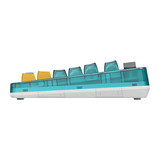 8BitDo Retro 87 Mechanical Keyboard - N64 30th edition Blauw, US lay-out (QWERTY), 80% (TKL), PBT keycaps, Bluetooth 5.0, Wireless 2.4G, USB