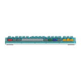 8BitDo Retro 87 Mechanical Keyboard - N64 30th edition Blauw, US lay-out (QWERTY), 80% (TKL), PBT keycaps, Bluetooth 5.0, Wireless 2.4G, USB