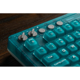8BitDo Retro 87 Mechanical Keyboard - N64 30th edition Blauw, US lay-out (QWERTY), 80% (TKL), PBT keycaps, Bluetooth 5.0, Wireless 2.4G, USB