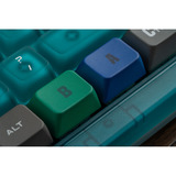 8BitDo Retro 87 Mechanical Keyboard - N64 30th edition Blauw, US lay-out (QWERTY), 80% (TKL), PBT keycaps, Bluetooth 5.0, Wireless 2.4G, USB
