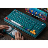 8BitDo Retro 87 Mechanical Keyboard - N64 30th edition Blauw, US lay-out (QWERTY), 80% (TKL), PBT keycaps, Bluetooth 5.0, Wireless 2.4G, USB