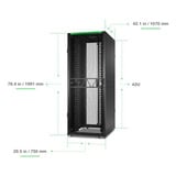 APC NetShelter SX Networking Enclosure, 42U, 1991H x 750W x 1070D mm server rack Zwart/groen, AR3140B2