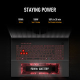 ASUS TUF Gaming A18 FA808UM-S8132W 18"  gaming laptop Zwart/grijs | R7 260 | RTX 5060 | 16 GB | 512 GB SSD