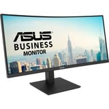 ASUS VA34VCPSN 34" Curved UltraWide monitor Zwart, 100 Hz, HDMI, DisplayPort, USB-C, LAN, Audio, Adaptive-Sync