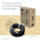 Club 3D HDMI hybride AOC kabel Zwart, 30 meter