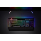 Corsair K100 RGB, gaming toetsenbord Zwart, US lay-out, Corsair OPX, RGB leds
