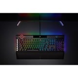 Corsair K100 RGB mechanisch gaming toetsenbord Zwart, US lay-out (QWERTY), Corsair OPX, 100%, RGB leds