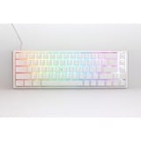 Ducky One 3 Classic Pure White SF RGB mechanisch toetsenbord Wit, US lay-out (QWERTY), Cherry MX Brown, 65%, RGB leds, Double-shot PBT, Hot-swappable, QUACK Mechanics