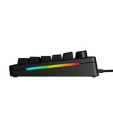 Glorious GMMK 3 HE 75% Prebuilt Wired Black, gaming toetsenbord Zwart, US lay-out, Glorious Fox, 75%, RGB, GPBT-doubleshot keycaps, Knob