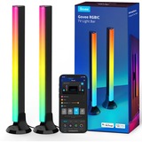 Govee RGBIC TV Light Bars verlichting Zwart, 2,4GHz wifi + Bluetooth, voor 45 - 70 inch tv's