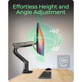 ICY BOX IB-MS701-T monitorarm Zwart