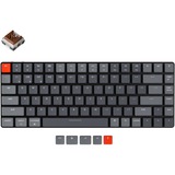 Keychron K3-E3 V2, toetsenbord Grijs/grijs, US lay-out, RGB leds, TKL, ABS keycaps, hot swap, Bluetooth