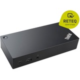 Lenovo ThinkPad USB-C Dock Refurbished dockingstation Zwart, Displayport, USB, LAN, VGA