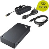 Lenovo ThinkPad USB-C Dock Refurbished dockingstation Zwart, Displayport, USB, LAN, VGA
