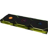 Lian Li UNI FAN TL 120 LCD Wireless RGB case fans Zwart, 3 stuks, 120 x 124 x 28 mm, PWM, 1x 9-pin USB, incl. controller