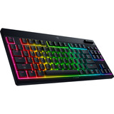 Razer BlackWidow V4 Low-Profile RGB mechanisch gaming toetsenbord Zwart, US lay-out (QWERTY), Razer Low-Profile Orange, 80% (TKL)	