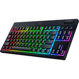 Razer BlackWidow V4 Low-Profile RGB mechanisch gaming toetsenbord Zwart, US lay-out (QWERTY), Razer Low-Profile Orange, 80% (TKL)	