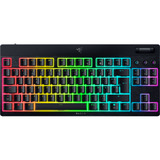 Razer BlackWidow V4 Low-Profile RGB mechanisch gaming toetsenbord Zwart, US lay-out (QWERTY), Razer Low-Profile Orange, 80% (TKL)	