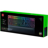 Razer Huntsman V2, gaming toetsenbord Zwart, US lay-out, RGB leds, PBT Double Shot