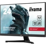 iiyama G-Master Red Eagle GB2470HSU-B6 24" gaming monitor Zwart, HDMI, DisplayPort, USB, Audio