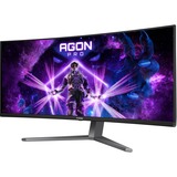 AOC AGON PRO AG346UCD 34" Curved UltraWide gaming monitor Zwart/grijs, 175 Hz, HDMI, DisplayPort, Audio, USB
