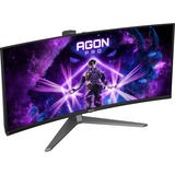 AOC AGON PRO AG346UCD 34" Curved UltraWide gaming monitor Zwart/grijs, 175 Hz, HDMI, DisplayPort, Audio, USB