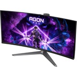 AOC AGON PRO AG346UCD 34" Curved UltraWide gaming monitor Zwart/grijs, 175 Hz, HDMI, DisplayPort, Audio, USB
