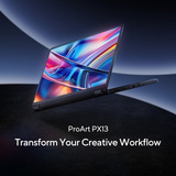 ASUS ProArt PX13 HN7306EA-LX004X 13.3"  Copilot+ 2-in-1 laptop Zwart | Ryzen AI Max+ 395 | Radeon 8060S | 64 GB | 1 TB SSD | Touch