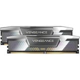 Corsair 48 GB DDR5-8400 Kit werkgeheugen Zilver, CMKC48GX5M2X8400C40, Vengeance, XMP