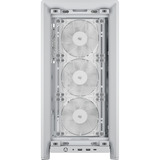 Corsair FRAME 4000D WOOD RS midi tower behuizing Wit/houtkleur | 2x USB-A | 1x USB-C | RGB | Tempered Glass