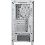 Corsair FRAME 4000D WOOD RS midi tower behuizing Wit/houtkleur | 2x USB-A | 1x USB-C | RGB | Tempered Glass