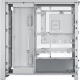 Corsair FRAME 4000D WOOD RS midi tower behuizing Wit/houtkleur | 2x USB-A | 1x USB-C | RGB | Tempered Glass